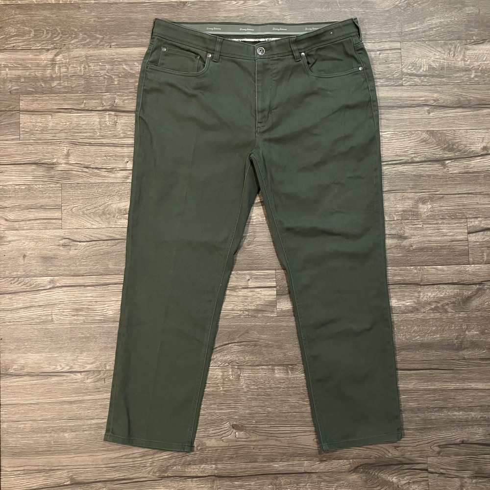Tommy Bahama Boracay Traveler 5-Pocket Pants Men's Size 40x30 Moss Green Stretch